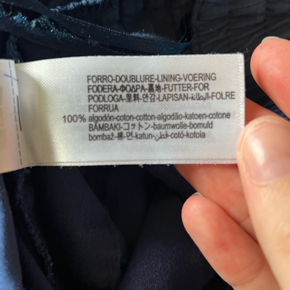 Zara Deep Blue Oversized Trousers - Picture 4 of 4
